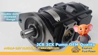 Jakość OEM 20/903200 Podwójna pompa hydrauliczna Parker / JCB 3CX