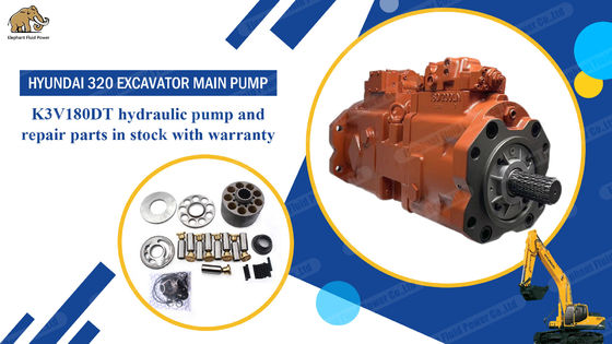 Części pompy hydraulicznej jakości OEM do koparki Hyundai 320 K3V180Dt 31N9-10010 Pompa główna